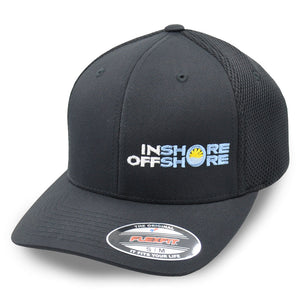 Inshore Offshore Flexfit Trucker Hat Black